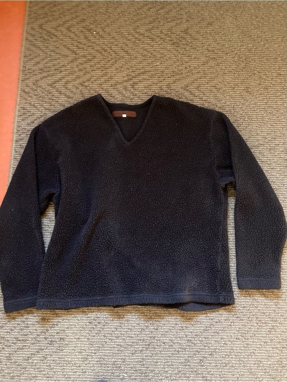 Black v neck sweater comfortable capsule minimalist quiet luxury